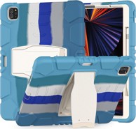 NIKCORP Oklopna maska za iPad Pro 12,9" s postoljem i držačem za olovku trodijelna, plava